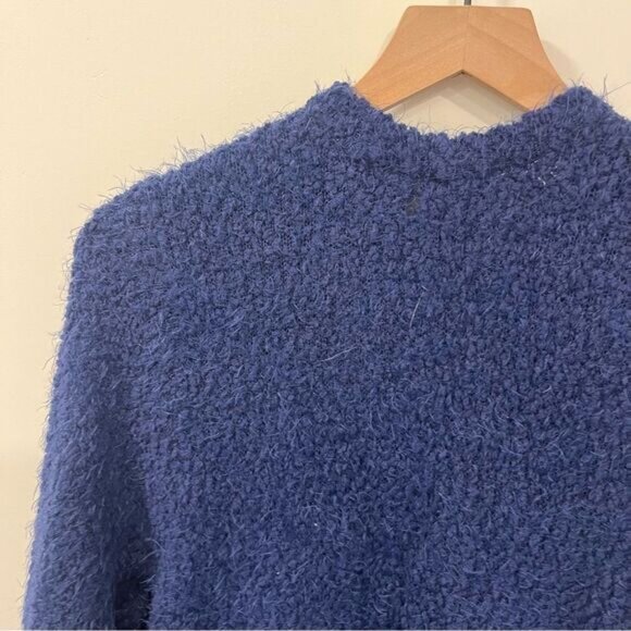 Torrid Popcorn Duster Open Front Sweater Blue 1/1X - Picture 11 of 16